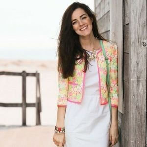 Lilly Pulitzer  Nelle Floral Lace crop jacket nwot